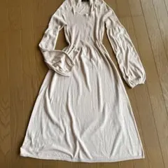 美品　Burberry バーバリー　 薄いピンク　ニットワンピース