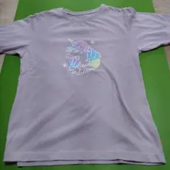 グローバルワーク　ユニコーンデザイン Tシャツ 薄紫色150