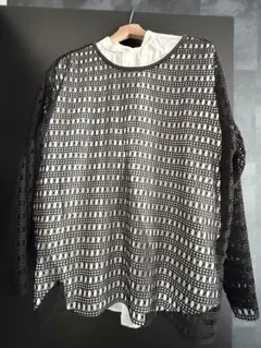 AMERI VINTAGE レースレイヤードブラウス 長袖のサムネイル