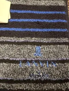 LANVIN en Bleu ハンドタオル 25cm新品 タオルハンカチボーダーのサムネイル