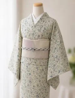 新品未使用 洗える単衣小紋 ほたる暈し 淡ブルー Lサイズ 裄68 - メルカリ
