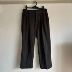 THE BOLDMAN グレー スラックス ピーチスキン