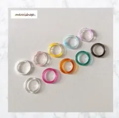 stray kids ヒョンジン着用 ホマイカ アクリル 指輪 2個SET 韓国