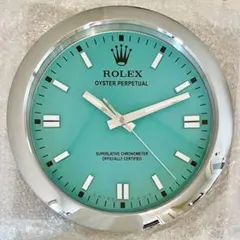 海外販促品 オイスターパーペチュアル ROLEX 掛け時計 ⭐︎美しいブルー！