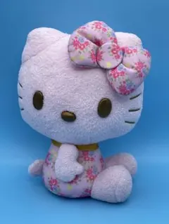 【ハローキティ】ぬいぐるみ 花柄 約17cm 2013年アミューズメント景品