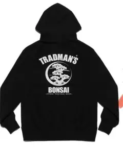 TRADMAN'S BONSAI ブラックフードパーカー XL