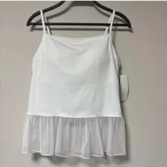 GU ブラフィールペプラムキャミソール ホワイトのサムネイル