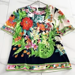 DOLCE＆GABBANA シルク 絹 花柄 薔薇 ブラウス ニット フラワー DOLCE＆GABBANA シルク 絹 花柄 薔薇 ブラウス ニット フラワー - メルカリ