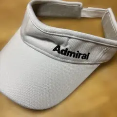 Admiral バイザー　白