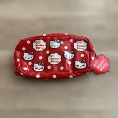 Hello Kitty ドット柄ポーチ中古品