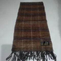 チェックマフラー カシミヤ