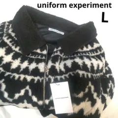 新品 uniform experiment ノルディック柄 フリース ジャケット