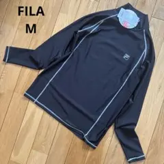 新品未使用　FILA フィラ　メンズ　ラッシュガード　Mサイズ　黒　ブラック