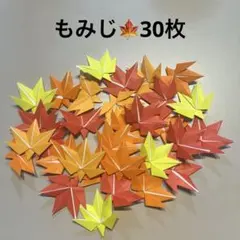 もみじ　葉っぱ　紅葉　運動会　折り紙　ハンドメイド　壁面飾り　30枚のサムネイル