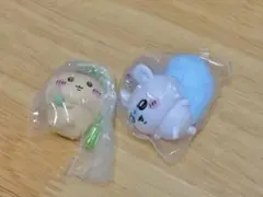 ちいかわマスコット付ビスケット（マスコットセット） くりまんじゅう、モモンガ