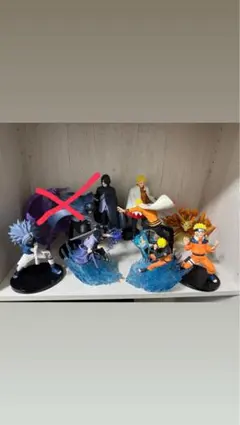 プライズフィギュア　8体セット　ナルト　サスケ 【箱無し】　現状品
