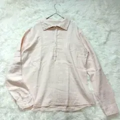 無印良品　ムジ　長袖シャツ　ピンク　春秋冬　コットン　綿　軽いのサムネイル