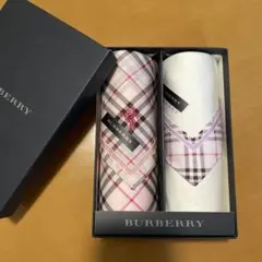 【新品】BURBERRY バーバリー ハンカチ　チェック　2枚セット　レディース