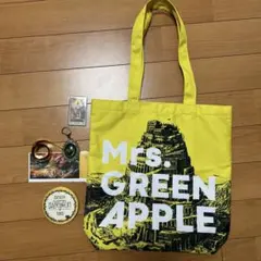 Mrs. GREEN APPLE バベルの塔ライブトートバッグ黄色 - メルカリ