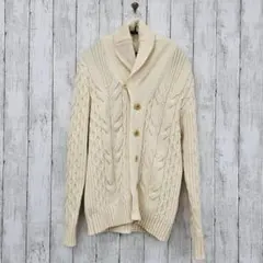 【 Aquascutum 】アクアスキュータム ショールカラーニットカーディガンのサムネイル