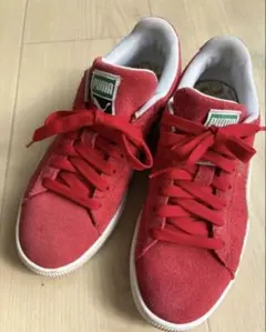 PUMA レッドスエードスニーカー