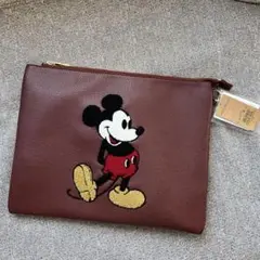 ミッキー ディズニー ショルダーバッグ クラッチバッグ オゾック ポーチ