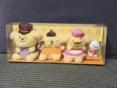 ポムポムプリン 30周年 POP UP ぬいぐるみセットマスコット 王冠