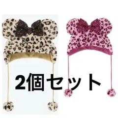 ディズニー　ヒョウ柄ファンキャップ　2個セット