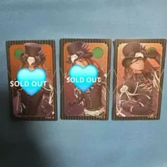 エース　ケイト　トレイ　ハロウィン メタルクリアカード ハーツラビュル