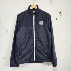 【FILA GOLF】ゴルフ ネイビー ジッパー付き ナイロン ジャケット
