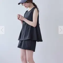 sea dress バックリボンセットアップ/水着 ネイビーMサイズのサムネイル