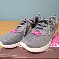 こ*る様 Skechers メモリーフォーム ブルーグレイ 未使用 24.5㎝