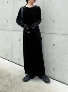 【select MOCA】ベロアワンピース