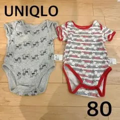 80 UNIQLO 肌着 ロンパース