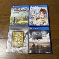 PS4 PS3 ソフト 4本セット まとめ売り ソフィーのアトリエ 他