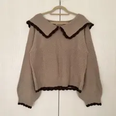 新品Rafraf セーラー襟ニット Lサイズ