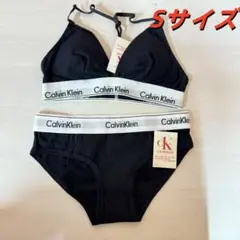 Calvin Klein ブラック ブラジャーショーツセット Sサイズ