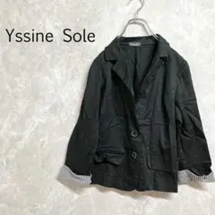 a0071【YSSINE SOLE】テーラードジャケット S アウター 黒