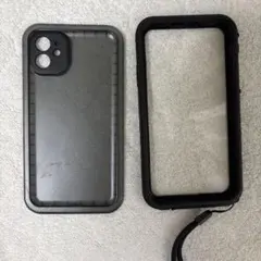 スマホ用 防水ケース ブラック ストラップ付き