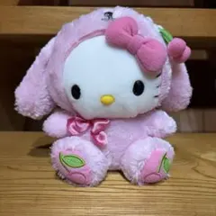 激レア☆ ハローキティ ロップイヤー ぬいぐるみ うさぎ 垂れ耳 ピンク