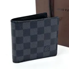 ルイヴィトン ポルトフォイユマルコ ダミエグラフィット 二つ折り財布