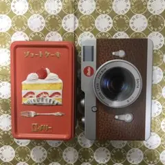 はじけるキャンディチョコレート 　ショートケーキ缶 ☆カルディ カメラ缶