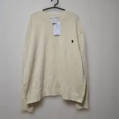 【新品】 U.S. POLO ASSN. ニット アイボリー Lのサムネイル