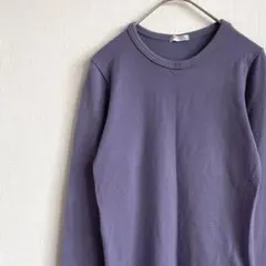 BASIC STYLE Tシャツ 長袖 クルーネック 無地 シンプル ストレッチ