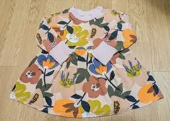 next 花柄 ワンピース 裏起毛