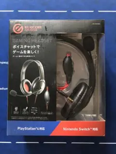 ELECOM エレコム ゲーミングヘッドセット HS-GM20BK ブラックのサムネイル