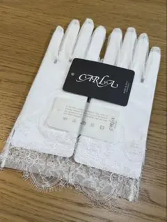 CARLA ウェディンググローブ ホワイト レースのサムネイル