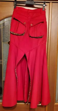 マーメイドロングスカート 裾フレア