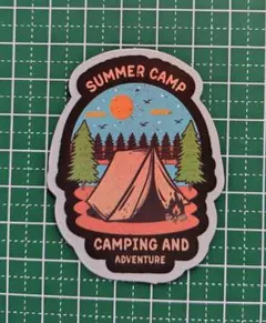 SUMMER CAMP ステッカー キャンプ アウトドア