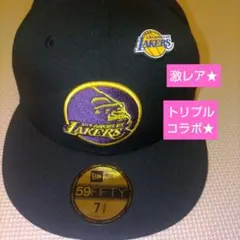 NEWERA・XLARGE レイカーズ 59FIFTY キャップ トリプルコラボ